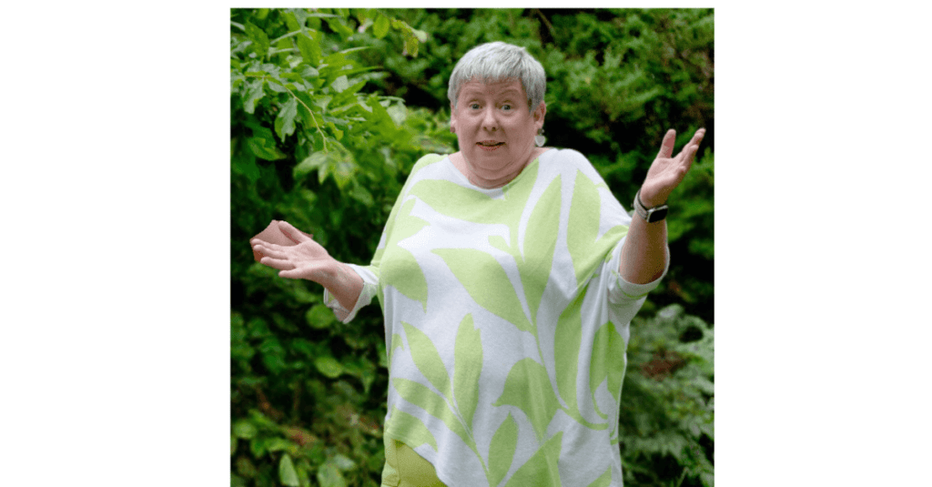 Photo of Dr Carol Sargent unsure of what is happening